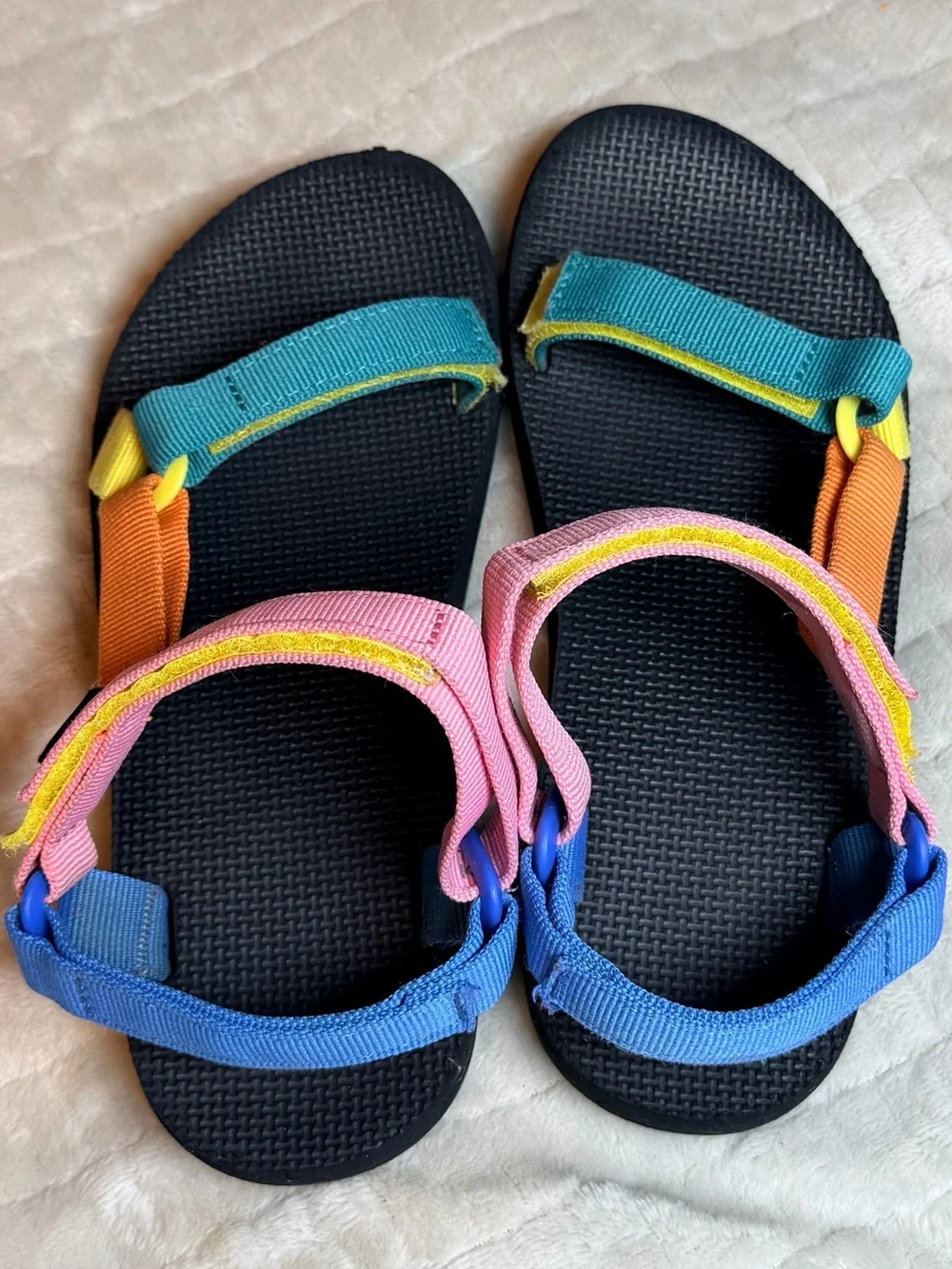 Teva Original Universal Kids 4 90s Multi Sport Sandals Colorblock - Picture 12 of 15